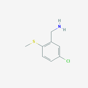 molecular formula C8H10ClNS B8681224 5-Chloro-2-methylsulfanyl-benzylamine 