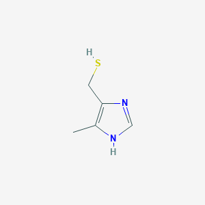 molecular formula C5H8N2S B8681231 (5-Methyl-1H-imidazol-4-yl)methanethiol CAS No. 70334-05-3