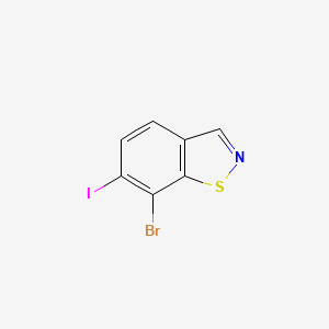 molecular formula C7H3BrINS B8681265 7-Bromo-6-iodobenzo[d]isothiazole 