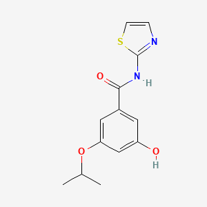 B8681302 3-hydroxy-5-[(1-methylethyl)oxy]-N-1,3-thiazol-2-ylbenzamide CAS No. 752242-28-7