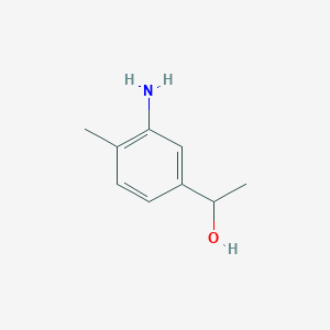 molecular formula C9H13NO B8681365 1-(3-Amino-4-methylphenyl)ethan-1-ol 