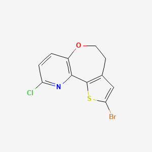 4-bromo-13-chloro-9-oxa-3-thia-14-azatricyclo[8.4.0.02,6]tetradeca-1(10),2(6),4,11,13-pentaene