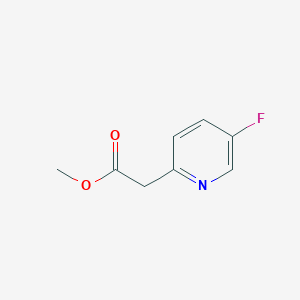 molecular formula C8H8FNO2 B8681390 Methyl 2-(5-fluoropyridin-2-yl)acetate 