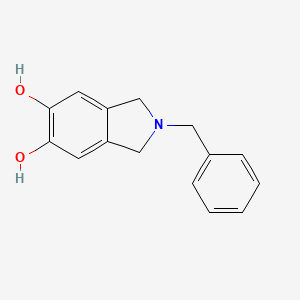 molecular formula C15H15NO2 B8681398 N-benzyl-5,6-dihydroxyisoindoline 