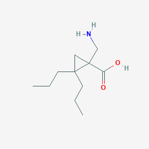 molecular formula C11H21NO2 B8681403 1-Aminomethyl-2,2-dipropyl-cyclopropanecarboxylic acid CAS No. 724772-91-2