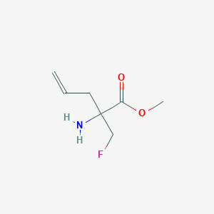 molecular formula C7H12FNO2 B8681432 Methyl 2-amino-2-(fluoromethyl)pent-4-enoate CAS No. 82212-73-5