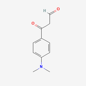 molecular formula C11H13NO2 B8681463 3-(4-(Dimethylamino)phenyl)-3-oxopropanal CAS No. 51673-60-0