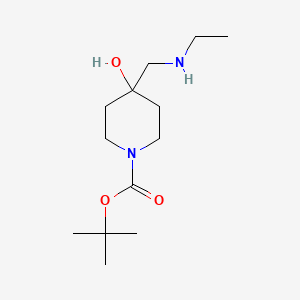 molecular formula C13H26N2O3 B8681468 Tert-butyl 4-((ethylamino)methyl)-4-hydroxypiperidine-1-carboxylate 