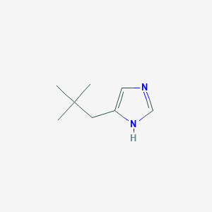 molecular formula C8H14N2 B8681475 5-(2,2-dimethylpropyl)-1H-imidazole 