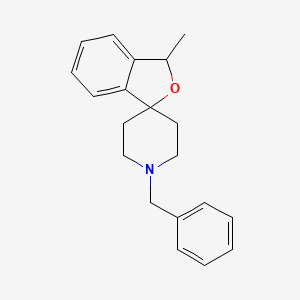molecular formula C20H23NO B8681486 1'-Benzyl-3-methyl-3H-spiro[isobenzofuran-1,4'-piperidine] 