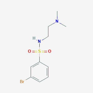 molecular formula C10H15BrN2O2S B8681520 3-bromo-N-[2-(dimethylamino)ethyl]benzenesulfonamide 