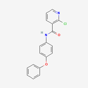 molecular formula C18H13ClN2O2 B8681523 2-chloro-N-(4-phenoxy-phenyl)-nicotinamide 