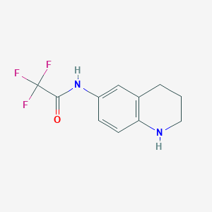 molecular formula C11H11F3N2O B8681538 N-(1,2,3,4-tetrahydro-6-quinolyl)trifluoroacetamide 