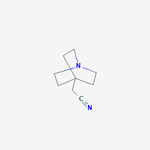 molecular formula C9H14N2 B8681569 2-{1-Azabicyclo[2.2.2]octan-4-yl}acetonitrile 