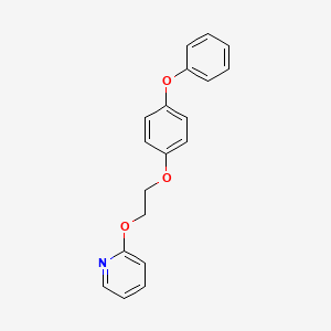 molecular formula C19H17NO3 B8681582 2-[2-(4-Phenoxyphenoxy)ethoxy]pyridine CAS No. 95737-66-9