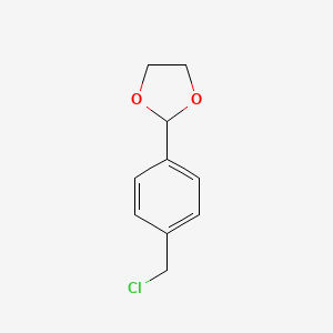 molecular formula C10H11ClO2 B8681586 2-[4-(Chloromethyl)phenyl]-1,3-dioxolane CAS No. 26198-07-2