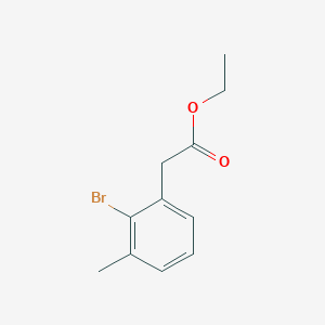 molecular formula C11H13BrO2 B8681606 Ethyl 2-(2-bromo-3-methylphenyl)acetate 