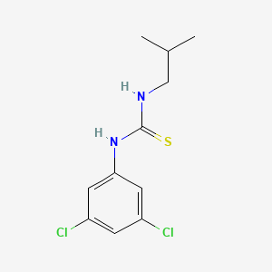 molecular formula C11H14Cl2N2S B8681620 N-[3,5-dichlorophenyl]-N'-[2-methylpropyl]thiourea 