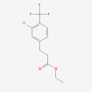 Ethyl 3-(3-chloro-4-(trifluoromethyl)phenyl)propanoate