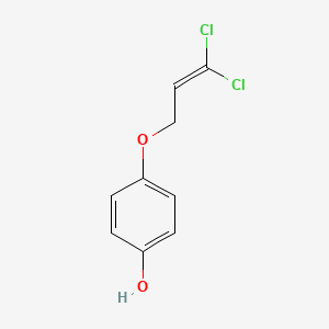 molecular formula C9H8Cl2O2 B8681681 4-(3,3-Dichloro-2-propenyloxy)phenol CAS No. 178043-37-3