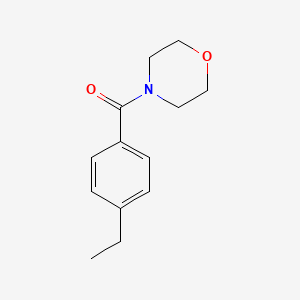 molecular formula C13H17NO2 B8681747 4-Ethylbenzoic acid, morpholide 