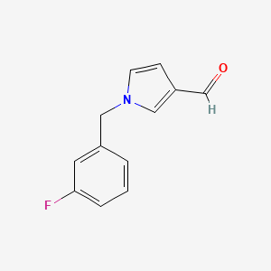 molecular formula C12H10FNO B8681755 1-(3-fluoro-benzyl)-1H-pyrrole-3-carbaldehyde 