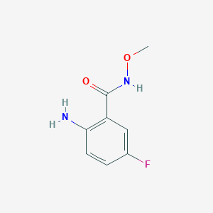 molecular formula C8H9FN2O2 B8681763 2-amino-5-fluoro-N-methoxybenzamide 