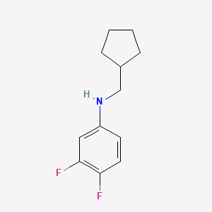 molecular formula C12H15F2N B8681802 N-(cyclopentylmethyl)-3,4-difluoroaniline 