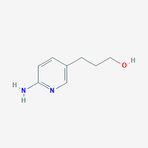 molecular formula C8H12N2O B8681814 6-amino-3-Pyridinepropanol 