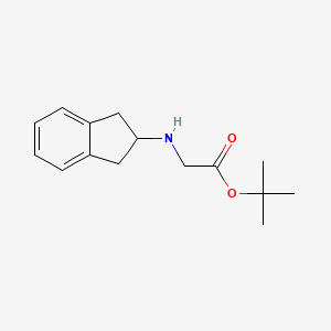 molecular formula C15H21NO2 B8681837 2-(Indan-2-ylamino)acetic acid tert-butyl ester 
