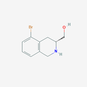 molecular formula C10H12BrNO B8681849 (R)-(5-Bromo-1,2,3,4-tetrahydroisoquinolin-3-yl)methanol 
