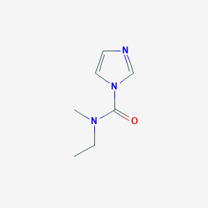 molecular formula C7H11N3O B8681857 N-ethyl-N-methyl-1H-imidazole-1-carboxamide 
