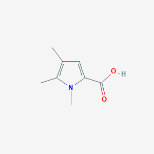 molecular formula C8H11NO2 B8681864 1,4,5-trimethyl-1H-pyrrole-2-carboxylic acid CAS No. 1071432-30-8