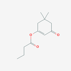 molecular formula C12H18O3 B8681884 5,5-Dimethyl-3-oxocyclohex-1-en-1-yl butanoate CAS No. 69629-37-4