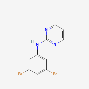 molecular formula C11H9Br2N3 B8681918 N-(3,5-dibromophenyl)-4-methylpyrimidin-2-amine 