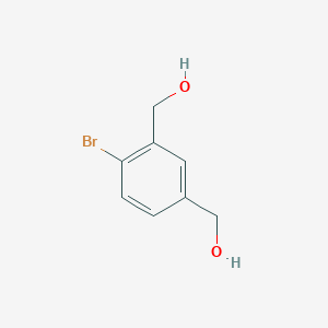 molecular formula C8H9BrO2 B8681926 [2-Bromo-5-(hydroxymethyl)phenyl]methanol 