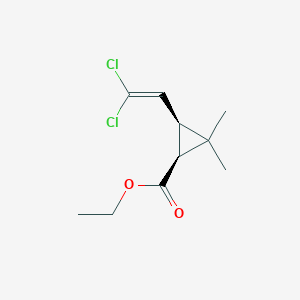 molecular formula C10H14Cl2O2 B8681932 Ethyl cis-2-(2,2-dichlorovinyl)-3,3-dimethylcyclopropanecarboxylate CAS No. 60940-88-7