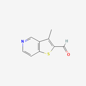 molecular formula C9H7NOS B8681956 3-Methylthieno[3,2-c]pyridine-2-carbaldehyde 