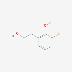 molecular formula C9H11BrO2 B8681970 2-(3-Bromo-2-methoxyphenyl)ethanol CAS No. 1255209-16-5