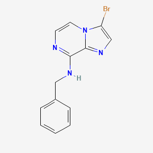 molecular formula C13H11BrN4 B8681972 N-Benzyl-3-bromoimidazo[1,2-a]pyrazin-8-amine CAS No. 787590-43-6
