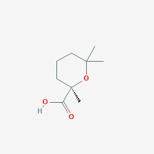 (2R)-2,6,6-trimethyloxane-2-carboxylic acid