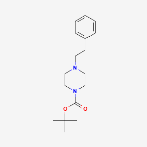 molecular formula C17H26N2O2 B8682014 tert-Butyl 4-(2-phenylethyl)piperazine-1-carboxylate CAS No. 138557-95-6