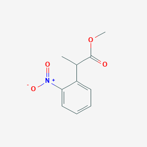molecular formula C10H11NO4 B8682039 Methyl 2-(2-nitrophenyl)propanoate 
