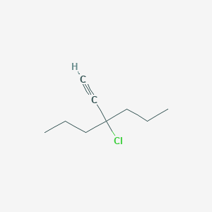 molecular formula C9H15Cl B8682049 4-Chloro-4-ethynylheptane CAS No. 61822-32-0