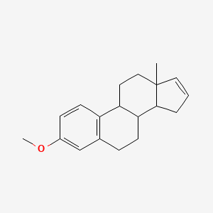 molecular formula C19H24O B8682095 (8S,9S,13R,14S)-3-Methoxy-13-methyl-7,8,9,11,12,13,14,15-octahydro-6H-cyclopenta[a]phenanthrene-17-D 