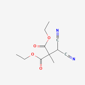 molecular formula C11H14N2O4 B8682104 Diethyl 2-(dicyanomethyl)-2-methylmalonate 