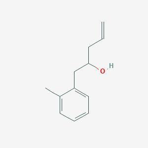 molecular formula C12H16O B8682113 1-o-Tolylpent-4-en-2-ol 