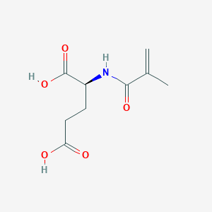 molecular formula C9H13NO5 B8682138 Methacryloyl L-glutamic Acid CAS No. 34373-07-4