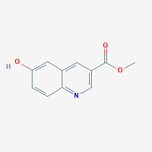 molecular formula C11H9NO3 B8682154 Methyl 6-hydroxyquinoline-3-carboxylate 