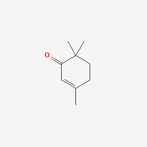 molecular formula C9H14O B8682155 2-Cyclohexen-1-one, 3,6,6-trimethyl- CAS No. 23438-77-9